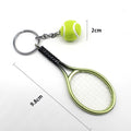 Creative Plastic Tennis Racket Key Ring