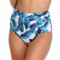 Women's High Waist Swimming Trunks Sexy Slim Pattern Swimming Trunks
