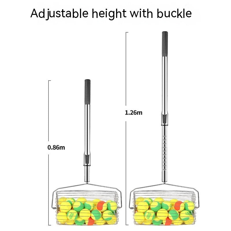 Stainless Steel Roller Tennis Ball Picker Ball Picker Adjustable