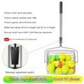 Stainless Steel Roller Tennis Ball Picker Ball Picker Adjustable